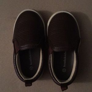 Toddler Brown Slip On Shoes